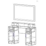 Схема сборки Туалетный столик Арина 3 BMS