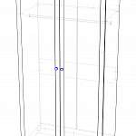 Чертеж Распашной шкаф Бостон 8 BMS