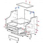 Схема сборки Прикроватная тумба Астория 2 BMS