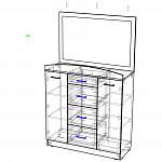 Чертеж Комод СП-4521 BMS