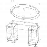 Схема сборки Туалетный столик Эстер 1 BMS