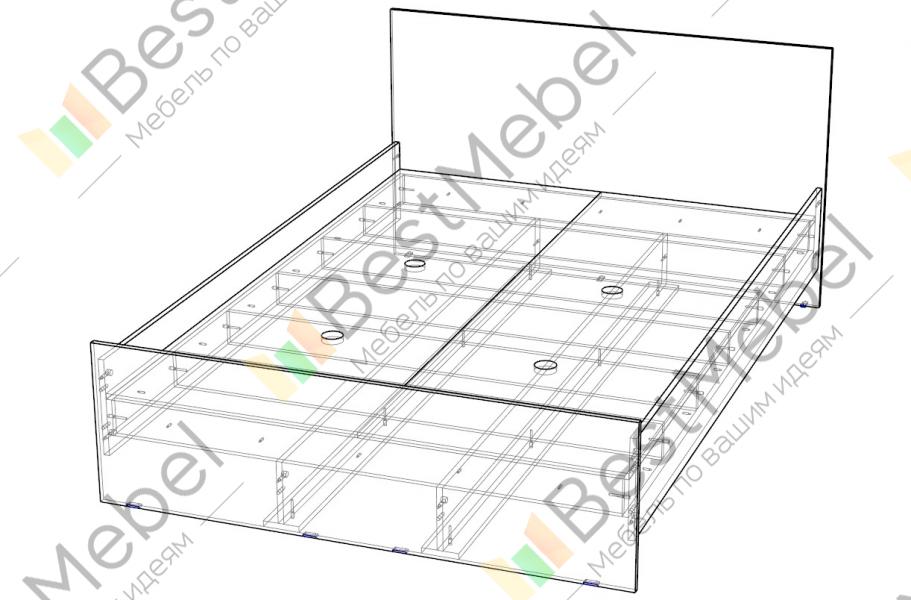Инструкция по сборке кровати милена с ящиками