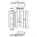 Схема сборки Шкаф угловой Пакс Гримо Pax Grimo 3
