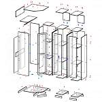 Схема сборки Распашной шкаф Прованс 4 BMS