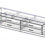 Чертеж Тумба ТВ Сити BMS