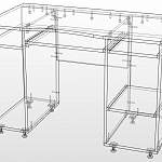 Чертеж Компьютерный стол Бьорко 3 BMS