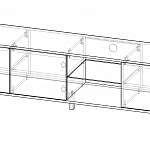 Схема сборки Тумба под ТВ LED Глэм BMS