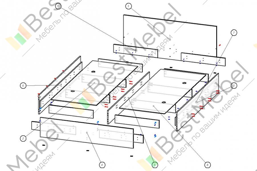 Кровать вегас схема сборки